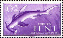 Ifni Poste N** Yv: 93 Mi:148 Dia Del Sello Colonial Requin-marteau Ed:119 - Ifni