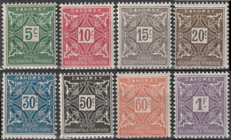 DAHOMEY Taxe   9 à 16 ** MNH Série Complète Full Set 1914 (CV 22 €) - Nuovi