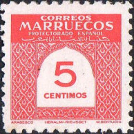 Marruecos Poste N* Yv:445 Mi:372 Arabesco Ed:382 (sans Gomme) 0014884 - Spaans-Marokko