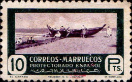 Marruecos Poste N* Yv:412 Mi:325 Ed:335 El Carabo (défaut Gomme) - Spanish Morocco