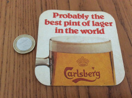 Sous-bock «Carlsberg - Probably The Best Pint Of Lager In The World» Danemark - Beer Mats