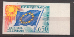 0,50 F Drapeau Conseil De L'Europe YT 33 De 1969 Sans Trace De Charnière - Non Classificati