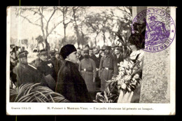 CACHETS DE DANNEMARIE (HAUT-RHIN) - ADMINISTRATION DE L'ALSACE ET TRIBUNAL DE PAIX SUR CARTE POINCARE - 1. Weltkrieg 1914-1918