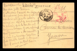 CACHET DE LA BATTERIE DE COTE DE BREST VOYAGE LE 21.09.1939 - WW II
