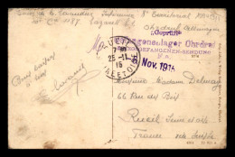 CACHET GEFANGENENLAGER OHRDRUF (ALLEMAGNE) SUR CARTE DU CAMP - GUERRE 14/18 - Guerra De 1914-18
