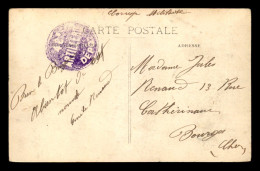  CACHET DU DEPOT DU 48 E REGIMENT D'ARTILLERIE SUR CARTE DE DIJON (COTE-D'OR) - WW I