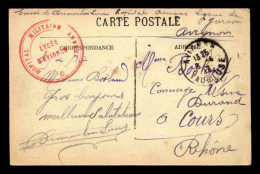 CACHET HOPITAL MILITAIRE ANNEXE - LYCEE D'AVIGNON (VAUCLUSE) - Guerra De 1914-18