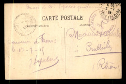 CACHET DE LA COMMISSION MILITAIRE DE LA GARE DE TOURS - 1. Weltkrieg 1914-1918