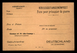 GUERRE 39/45 - KRIEGSGEFANGENENPOST - POSTE POUR PRISONNIER DE GUERRE FRANCAIS - Cartas & Documentos