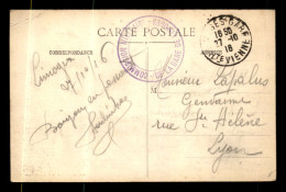 CACHET DE LA COMMISSION MILITAIRE DE LA GARE DE LIMOGES - 1. Weltkrieg 1914-1918