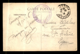 CACHET DE LA COMMISSION MILITAIRE DE LA GARE DE LIMOGES - Guerra De 1914-18