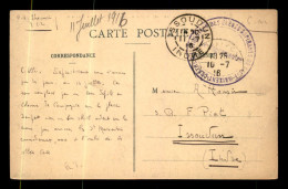 CACHET DU VAGUEMESTRE DU CENTRE D'INSTRUCTION DES ELEVES ASPIRANTS DE SAINT-MAIXENT - Oorlog 1914-18