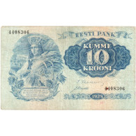 Estonie, 10 Krooni, 1928, KM:63a, TTB - Estonie
