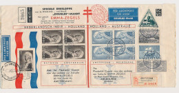 Amsterdam - Batavia Nederlands Indie - Melbourne Australie 1934 V.v. - KLM - Douglas - Emma - TBC - Tuberculosis - India Holandeses