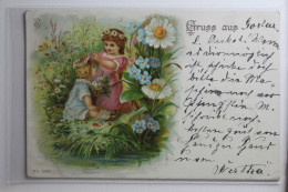 AK Deutschland Grußkarte 1899 Gebraucht #PH555 - Autres & Non Classés