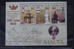 Malta Block 15 Mit 1005-1007 Postfrisch #VR988 - Malta