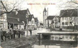 Langensteinbach - Strasse Mit Kirche - Karlsruhe