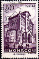 Monaco Poste Obl Yv: 313C Mi:393 La Cathédrale (TB Cachet Rond) - Used Stamps
