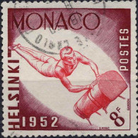 Monaco Poste Obl Yv: 390 Mi:462 Helsinki Gymnastique (TB Cachet Rond) - Usados
