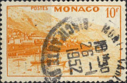 Monaco Poste Obl Yv: 311A Mi:388 Rade De Monte-Carlo (TB Cachet à Date) 26-1-1952 - Gebraucht