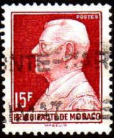 Monaco Poste Obl Yv: 305B Mi:379 Prince Louis II (Belle Obl.mécanique) - Gebruikt