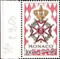Monaco Poste N** Yv: 490 Mi:589 Ordre De Saint Charles Bord De Feuille - Nuovi