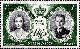 Monaco Poste N** Yv: 473/477 Mariage Princier - Nuevos