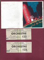 150524 - PROGRAMME THEATRE CHANSON EUROPEEN 1946 - Orchestre Caufmane + Billet Ticket Fox Swing Ninette Jean - Programs