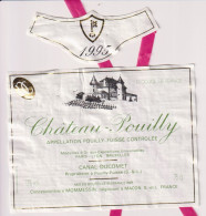 Etiket Etiquette - Vin Wijn - Chateau Pouilly - Canal Ducomet - Pouilly Fuissé - 1995 - Sonstige & Ohne Zuordnung