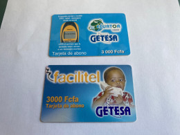 1:063 - Equatorial Guinea 2 Different Phonecards - Guinée-Equatoriale