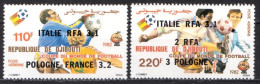 Djibouti MNH Overprinted Pair - 1982 – Espagne