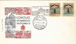 Fdc Roma: CONCILIO VATICANO II (1962);  No Viaggiata ; Annullo Speciale Roma - FDC