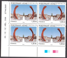 France - Coin Daté 04.04.12 Du N° 4723 - Neuf ** - Bernar Venet - 85.8° Arc X 16 - 2010-2019