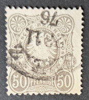 Deutsches Reich 1875, Mi 36a, Gestempelt, Geprüft - Oblitérés