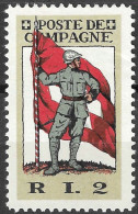 Suisse /Schweiz/Switzerland // Vignette Militaire Schweiz. Soldatenmarken. 1. Division, 2. Inf.-Regiment, 1914-1917 MLH  - Viñetas