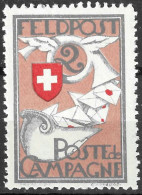 Suisse /Schweiz/Switzerland // Vignette Militaire 1914-1918 // Feldpost-Poste De Campagne No. 1 - Etichette