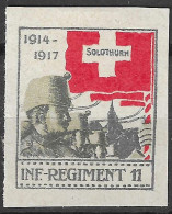 SWITZERLAND Suisse // Poste Militaire // Vignette-timbre // 1914-1918 // 2.Division, Inf.Regiment 11 No.51 IMPERFORATED  - Viñetas