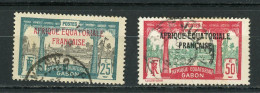 GABON - PAYSAGE -  N° Yt 96+103 Obli. - Used Stamps