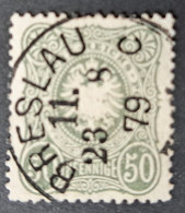 Deutsches Reich 1879, Mi 38a BRESLAU, Geprüft - Used Stamps