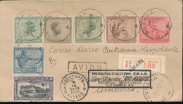 BELGIAN CONGO AIR COVER 2e LARA REGISTERED COVER FROM BUKANIA 11.02.26 TO ANTWERPEN - Briefe U. Dokumente