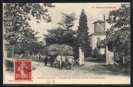 CPA Salies-du-Salut, Entrée Des Bains Et Route De Montsaunès  - Other & Unclassified