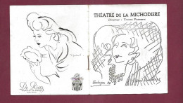 150524 - PROGRAMME THEATRE MICHODIERE - Auprès De Ma Blonde - Fresnay Bernard Blier Jordan - Programas