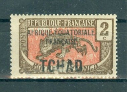 TCHAD - N°20* MH. - SCAN DU VERSO - Timbres De 1922 Surchargés. - Unused Stamps