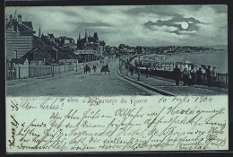 CPA Clair De Lune Havre, Vue De La Rue An Der Meeres-Promenade  - Non Classés