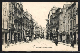 CPA Reims, Rue De L`Etape  - Reims