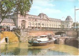 PENICHES - BATELLERIE - TOULOUSE (31) La Gare Matabiau Et Le Canal Du Midi  CPSM  GF - Binnenschepen