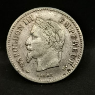 20 CENTIMES ARGENT 1867 A PARIS NAPOLEON III TETE LAUREE FRANCE / SILVER - 20 Centimes
