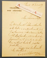 ● L.A.S 1899 Lucien MILLEVOYE Journaliste Député Antidreyfusard Né à Grenoble - La Patrie - Massard - Lettre Autographe - Politisch Und Militärisch