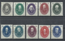 ALEMANIA   ORIENTAL   YVERT  15/24   MH  *  (ALGUNA MANCHA DE OXIDO   ATRAS) - Unused Stamps