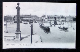 Cp, 75, Paris, La Place De La Concorde, Attelages, Vierge - Squares